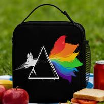 Cute Fox Lunch Bag  Casual Lunch Box Travel Portable Tote Food Bags For Girls Oxford Print Cooler Bag One Size