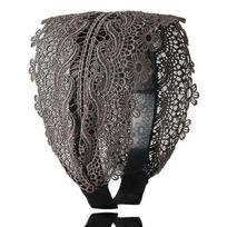 Resin Fashion Design Lace Headband Women Hair Accessories Korean Style Hair Wear Wide Side Hairband