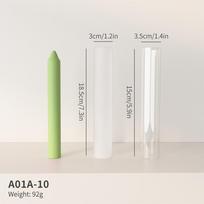 DM820 3D Strip Twist Wax Mould Acrylic Plastic Pipe Set DIY Long Rod Volute Aromatherapy Spiral Candle Mold Silicone Normal