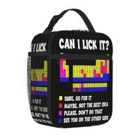 Bestselling Can I Lick It Periodic Table Funny Science Teacher STEM Animal Print Lunch Handbag Back To School Meal Prep Bag One Size