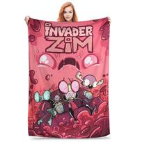 Invader Zim Gir Dib Robot Blankets Coral Fleece Plush All Season Multifunction Super Warm Throw Blanket for Bed Car Rug Piece Size: 75*100cm, Weight: 230 GSM