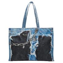 Acne Studios Canvas Handbag, Shoulder Bag Unisex Blue Basic Outfit (Package) mėlyna
