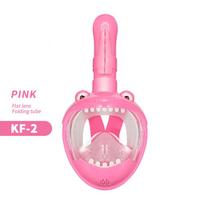 Professional Anti-Fog Full Face Waterproof Kids Snorkeling Mask with Free Breathing Goggles for Swimming and Diving Xs
