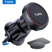 TOPK Magnetic Car Phone Holder Stand Magnet Cell Mobile Support Mount GPS Bracket in Car For iPhone 14 13 12 Samsung Xiaomi For Air Vent
