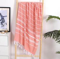 Luxurious Turkish Cotton Bath Towel with Quick Dry Technology Perfect for Beach, Spa, and Everyday Use 90*180cm&299 and Below rožinė