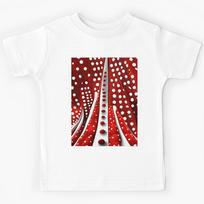 Red & White Polka Dot Hallucination Magic Kids T-Shirt 100