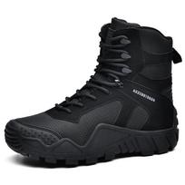 Tactical Military Desert Army Boots Non-slip Wear-resistant Safety Work Outdoor Hiking Trekking Ankle Boots for Men 39 juoda