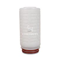 High Purity 0.22Micron Hydrophobic PTFE Membrane Pleated Sterile Filter Cartridge for Air Vent Exhaust Filter PTFE-0.22-226-2.5