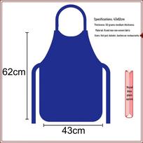 JIAQILI Disposable Non-Woven Apron safyro mėlyna spalva