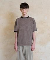 Known Stripe Ringer T-Shirts (Taupe) Taupe/2