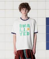 Analogoid Logo Ringer T-Shirt / White White/S(Women)