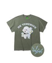 Selfish S222Ts13 Flower Toto Short Sleeve T-Shirt (Khaki) Free