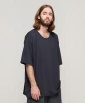 Cargo Bros Silket Loose Fit Crew Neck Short Sleeve T-Shirt (Charcoal) Free