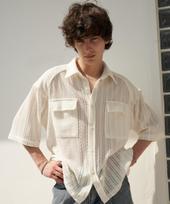Tener Lace Short Sleeve Shirt (Ivory) Ivory/Free