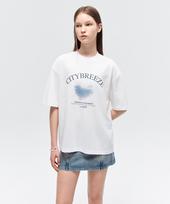 City Breeze Cloudy Dream Short Sleeve T-Shirt_White White/S