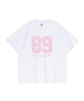 Cargo Bros For Woman Retro Number Logo Short Sleeve T-Shirt (White) 2Xl
