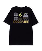 Astral Projection Good Vibe Supima Cotton Round Neck Short Sleeve T-Shirt_Black Xl