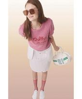 Cited Site Signature Half Sleeve Floppy Knit_Pink