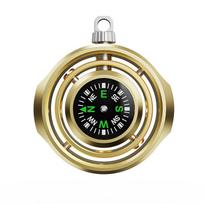 EN71 Aluminum Alloy Compass Fidget Spinner Waterproof Office Toy for Stress Relief Optical Illusion Pocket Pendant Gyro for