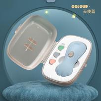 Newborn baby special electric nail polisher children  s nail clipper set baby care manicure ežero mėlyna spalva
