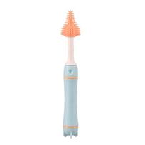 Silikoninis kūdikių buteliukų šepetėlių rinkinys su ilga rankena, 360° besisukantis valymas, 3 spalvų derinys nipple brush white