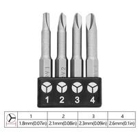 Specialios formos atsuktuvų antgalis 50 mm U-Y tipo trikampis trijų taškų gray