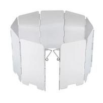 9 Plates Foldable Gas Stove Windshield Outdoor Camping Cooking Burner Windproof Screen Aluminium Alloy Outdoor Stove Wind Shield