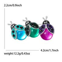 New personalized and versatile three colored ladybug high-end sense niche ladybug chest flower brooch balta