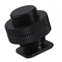 Mic Stand Conversion Screw 5/8 to 1/4 Screw Double Layer Thread Screw Mount Adapter for DSLR Camera Flash Tripod