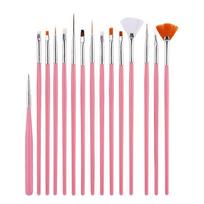 15-Piece Nail Art Brush & Dotting Pen Set