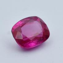 CERTIFIED Natural Pink Ruby 15.90 Ct Cushion Cut Flawless Loose Gemstone 14.8 mm Approx rožinė