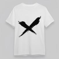 Men's Comfortable Oversize Classic T-Shirt Raw Brushstroke X Graffiti Art Tee 3XL