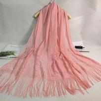 Lace Tassel Shawl Fashion Hair Head Wrap Scarf Women Elegant Breathable Outdoor Lady Wedding Accessories Po 60x185cm