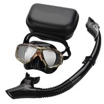 Yon Sub Snorkeling Goggles Eye Protector Air Tube Swimming Breathing Valve (Camo)