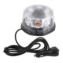 8 LED 40W 12 24V Magnetinis tvirtinimas Automobilio Stogo Mirksintis Įspėjamasis Švyturys Geltonas gray
