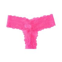 European American Sexy Lace Hollow Thong: Seamless, Sporty, Breathable, Comfortable Temptation Panties for Women Small