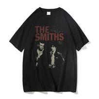 The Smiths Vintage Print y2k T Shirt Man Pure Cotton T-shirt Mens Streetwear Men Harajuku Alternative BritishTshirt M juoda