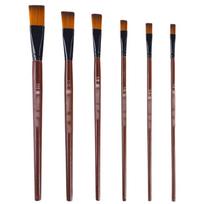6 Pcs Paint Brush Set Acrylic Paint Brushes Flat Acrylic Brush Artist Paint Brushes Drawing Supplies for Painting 1