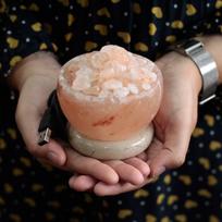 Himalayan Salt Lamp Fire Bowl USB Powered Multicolor