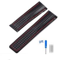 Genuine Black Calfskin Leather Watchband For Tag Heuer Aquaracer 300 CARRERA F1 Watch Strap Bracelet Men 19mm 20mm 22mm New 20mm