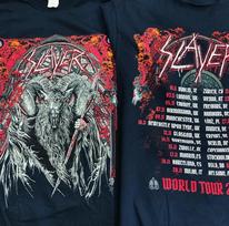Slayer rock tour 2028 short sleeve black color classic 2 side shirt VK00240 Unisex T-Shirt L