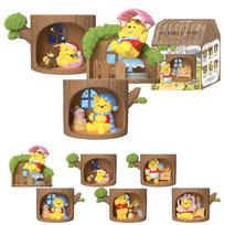 TOP ŽAISLAS Disney Mikė Pūkuotukas Serija Gachapon Slepiančioji Dėžutė Figūrėlė Minkštas Vinilas PVC Aukščiausios Kokybės Žaislas Gimtadienio Dovana Mikės Pūkuotuko Veikėjo Kolekcionierius  Miškas