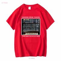 T Shirt Tangerine Dream Phaedra Moog Synthesiser KL3166 long or short sleeves vintage Washed Stylish Versatile Stretched Soft S