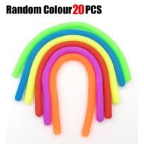20PCS Noodle Pack Stretchy Strings Fidget Playthings Silent Relieve Stress Adult Anxiety Autistic Toys for Kids Adults