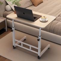 Reguliuojamas minimalistinis nešiojamojo kompiuterio staliukas lovai ir bendrabučiui 30x50 Without Wheels black