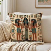 Mistiškas senovės menas EEgipto faraonas Pagalvės užvalkalas Antialerginis svetainės sofos dekoras Pagalvė Kambarys 30x30cm