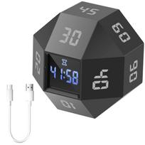 Rotating Pomodoro Timer 11 Preset Times Desk Productivity Flip Timer Rechargeable Mini Timer Desk & Study Productivity Timer juoda