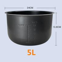 Electric Pressure Cooker Liner 5L Non-stick Rice Pot Gall Black Crystal Inner Accessories Parts Cooking Only Suit Midea gray