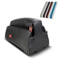 Electric Knife Sharpener for Kitchen Knives with 120/320/600/1000 Grit Sharpening Belt and Cleaning Brush Portable Auto Tool