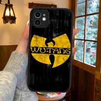 Fashion Trends WU-T-TANG CLANs For IPhone 16 15 14 13 12 11 Pro Max X XS MAX Plus Translucent Black Phone Cover iphone 11pro